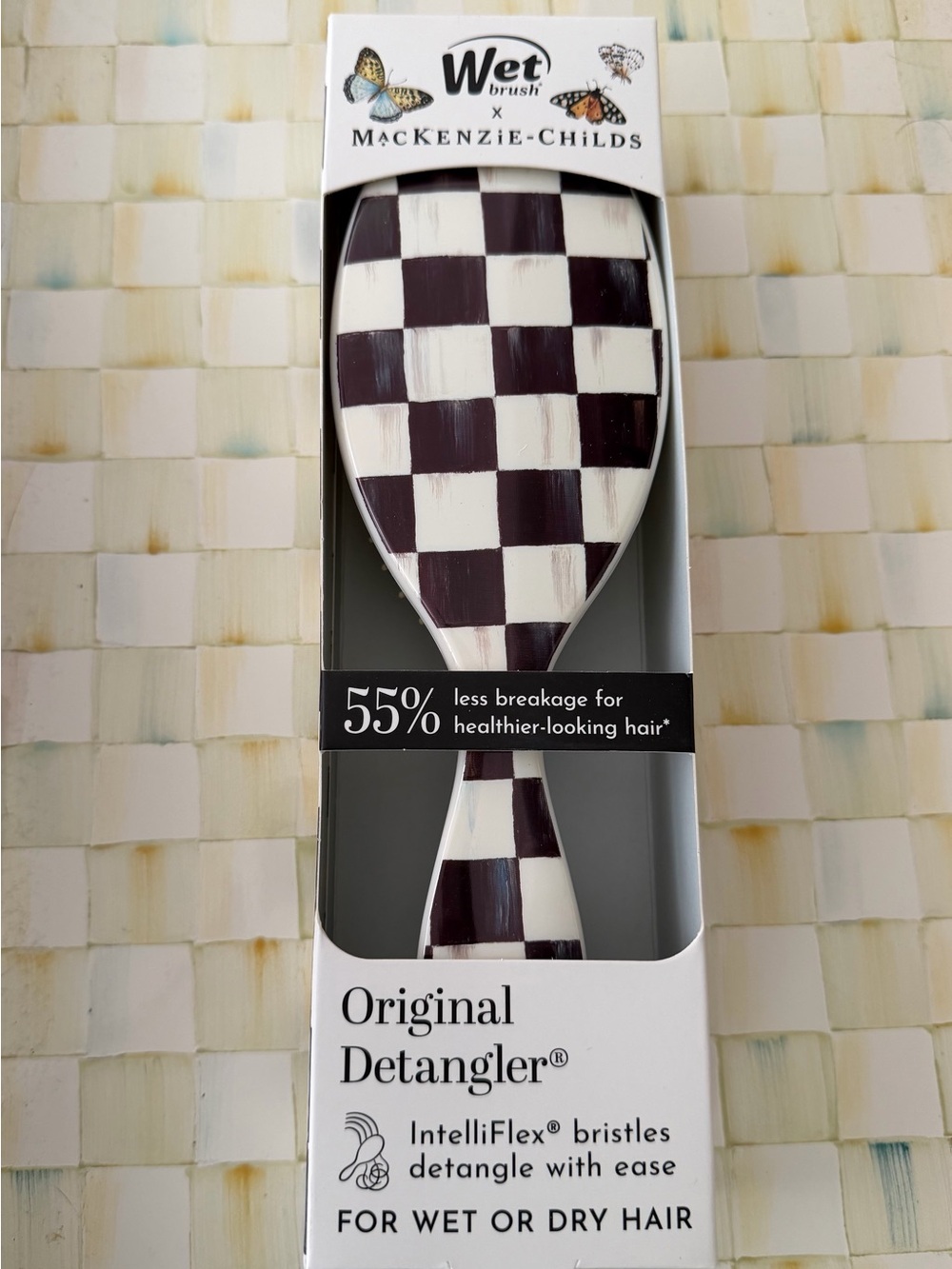 MacKenzie-Childs Wet Brush Courtly Check Original Detangler